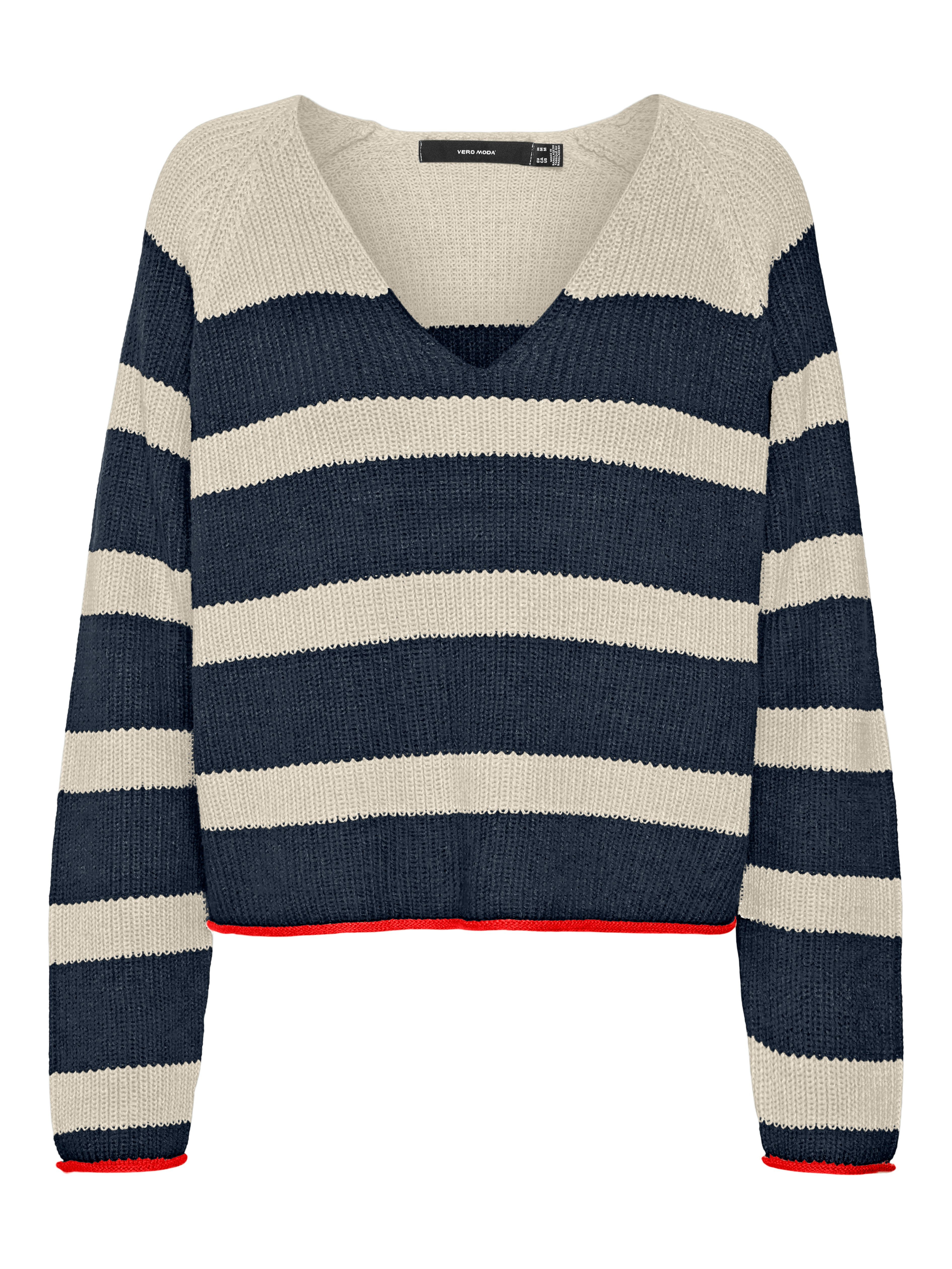 Vero Moda V-Ausschnitt-Pullover VMFABULOUS LS V-NECK günstig online kaufen