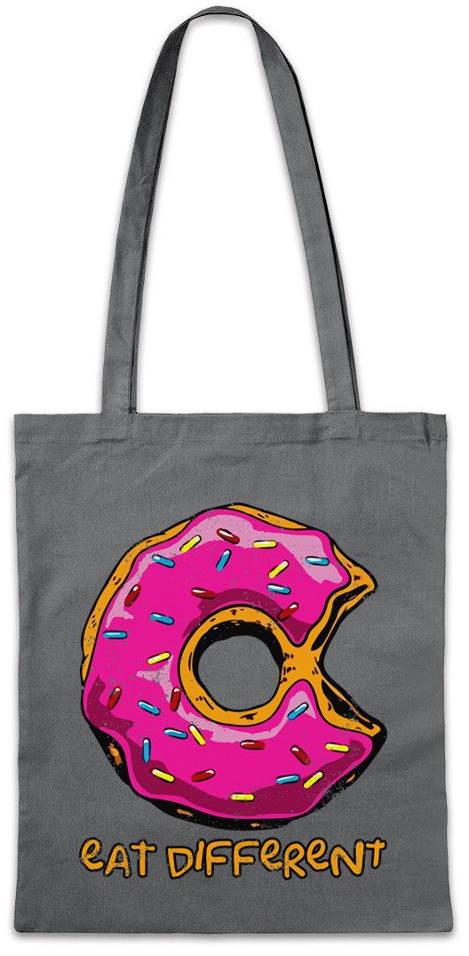 Urban Backwoods Beuteltasche Eat Different II Stofftasche Donut Fun Computer Think Anders Denken (1-tlg), Gay Lesbian Outside The