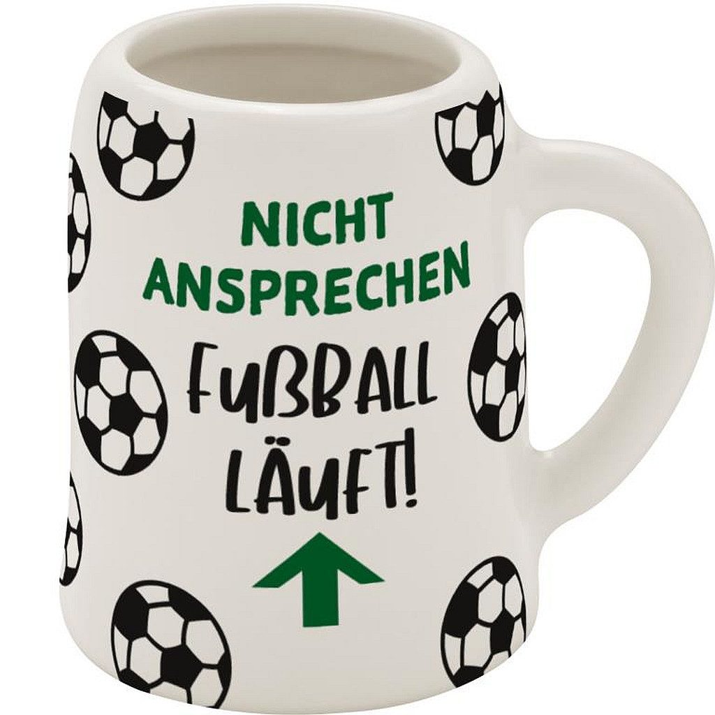 Sheepworld Schnapsglas Schnapskrug Schnapsglas Stamper Keramik Sheepworld FUßBALL 73843, Material: Keramik