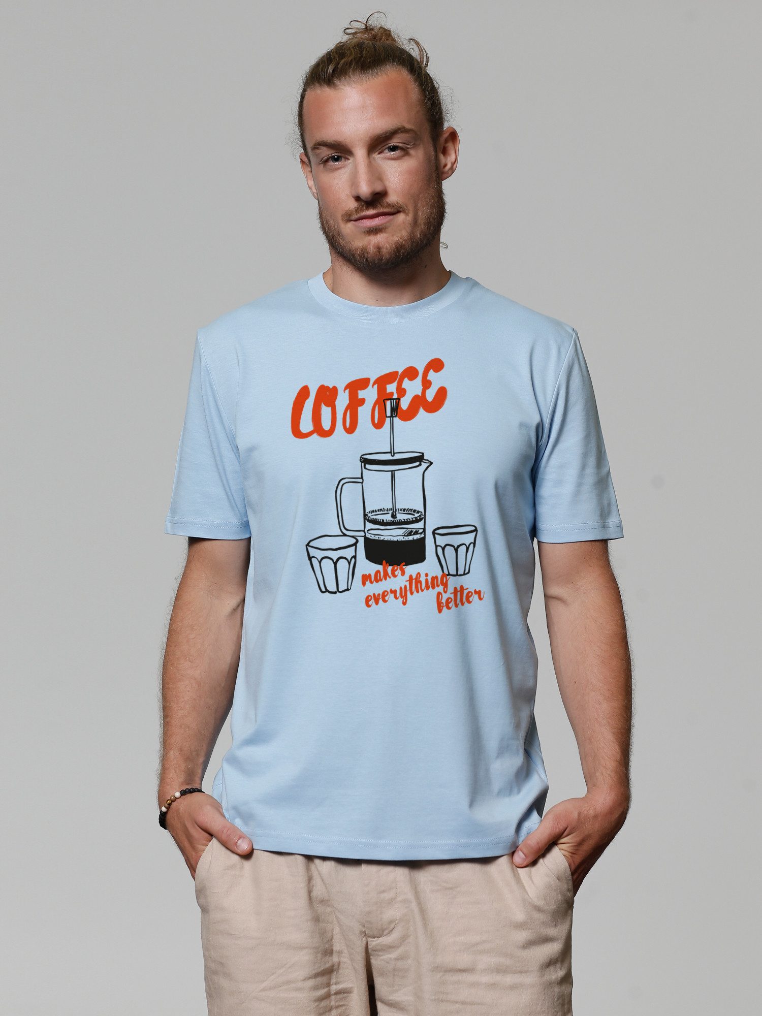 wat? Apparel T-Shirt Coffee makes everything better