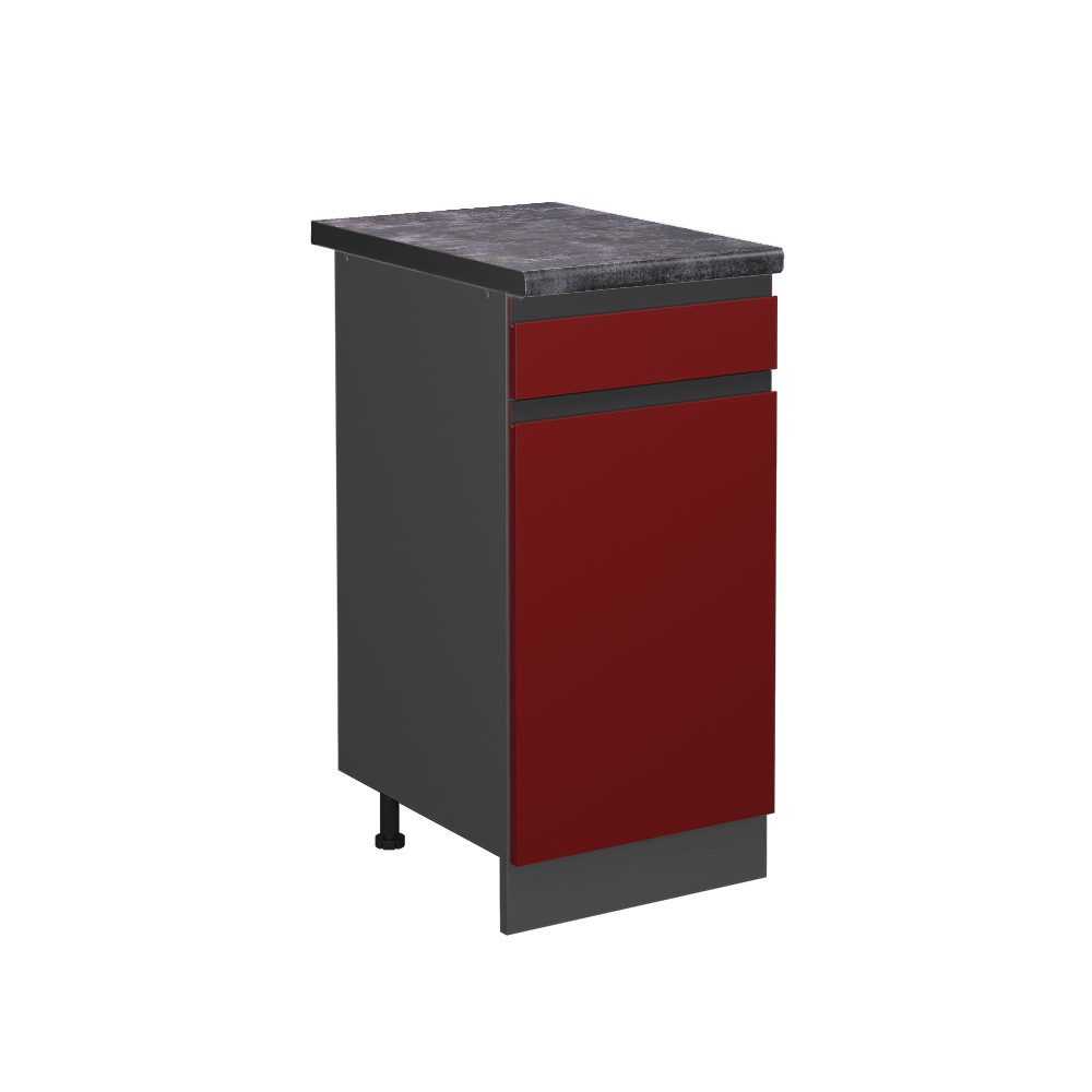 Vicco Unterschrank R-Line, Rot/Anthrazit, 40 cm, günstig online kaufen