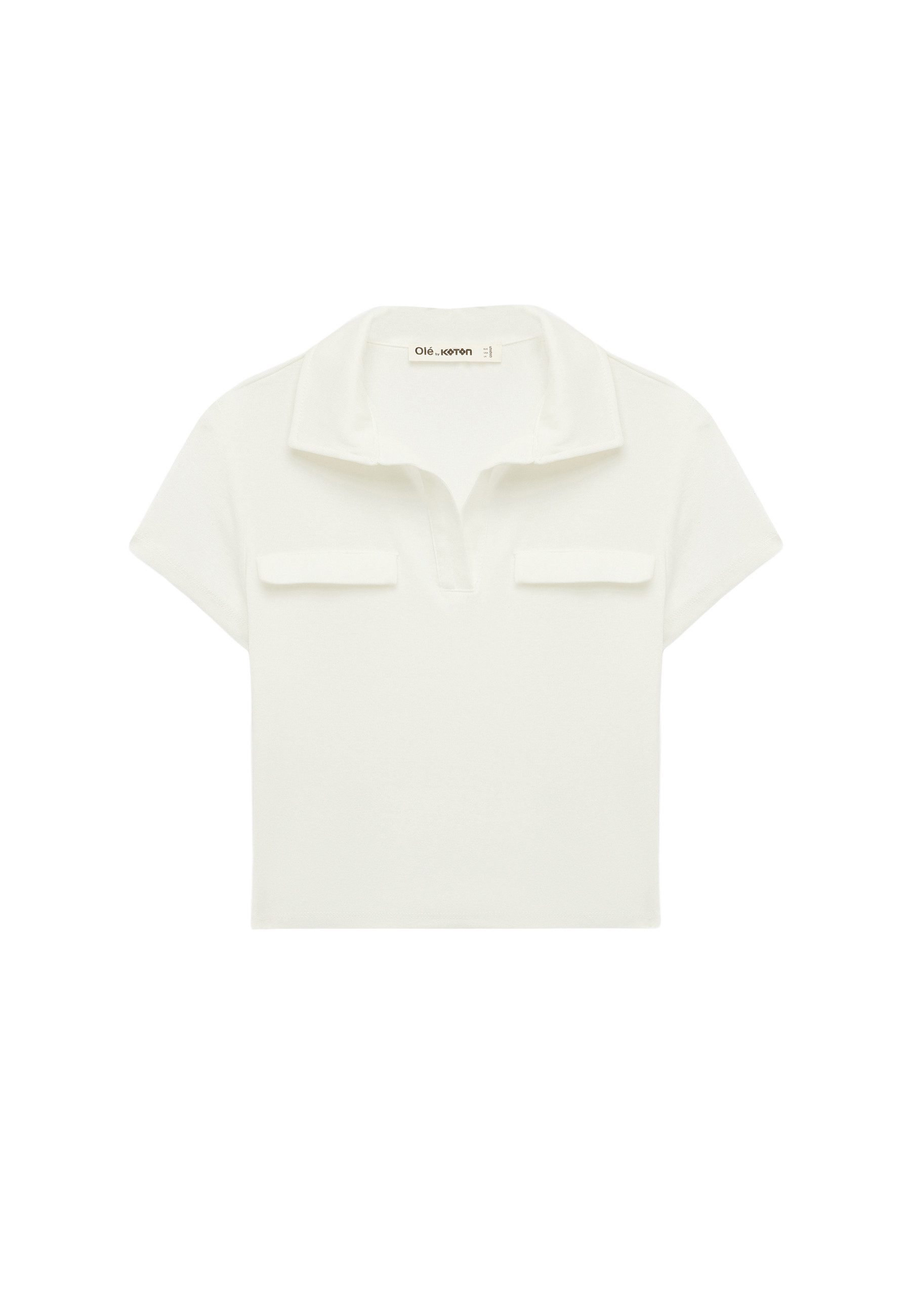 Koton T-Shirt Koton Modal Polo-T-Shirt Regular