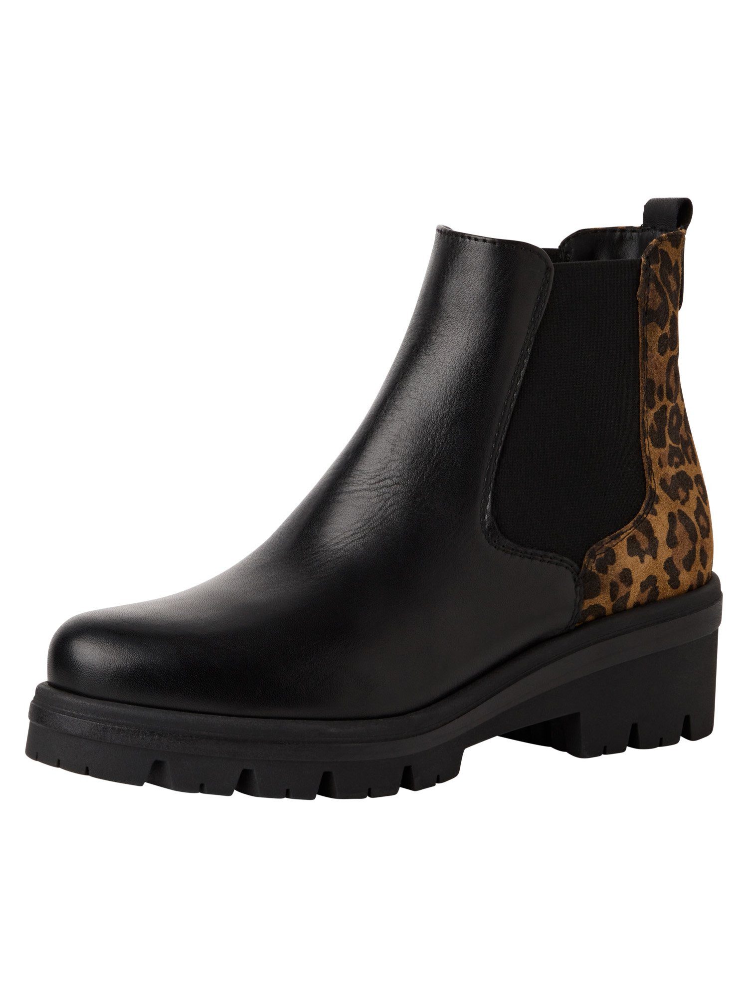 Tamaris TOUCH-IT aus Leder Blockabsatz 1-25446-43 Chelseaboots TOUCH-IT