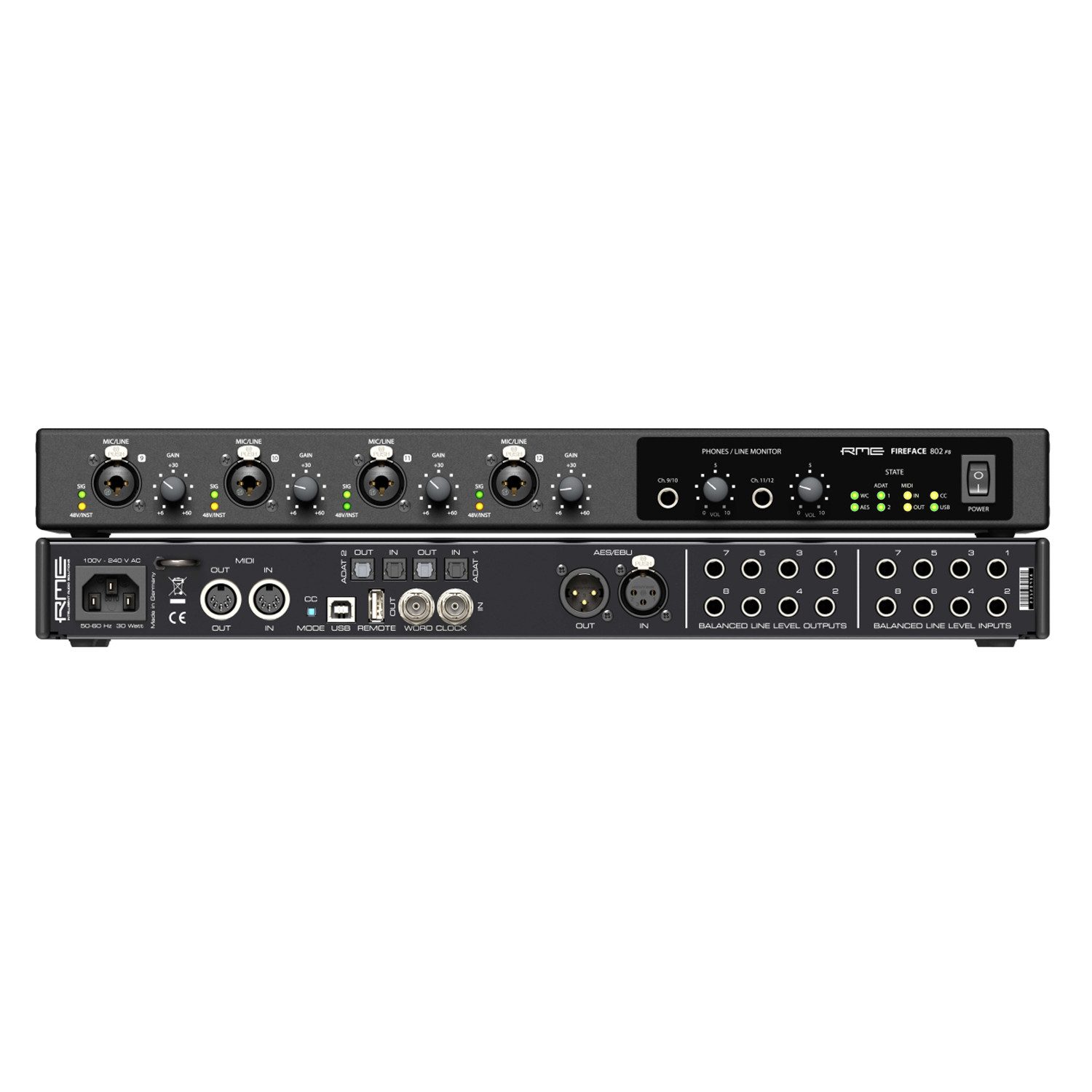 RME Audio RME Audio Interface Fireface 802 FS AE Sonderedition Digitales Aufnahmegerät