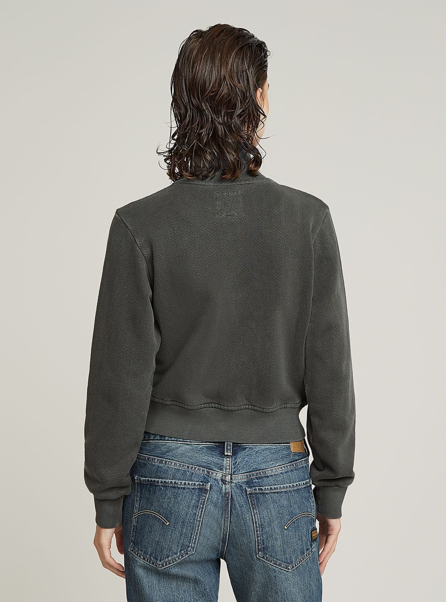 G-STAR Longpullover Track Overdyed Slim Sweaterjacke