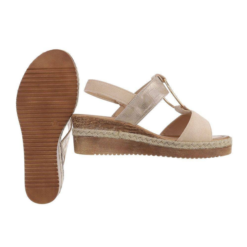 Ital-Design Damen Party & Clubwear Plateausandaletten (75166691) Keilabsatz günstig online kaufen