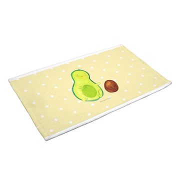 Mr. & Mrs. Panda Handtuch Avocado rollt Kern - Gelb Pastell - Geschenk, groß, Gesund, Baby, sch, (1-St)