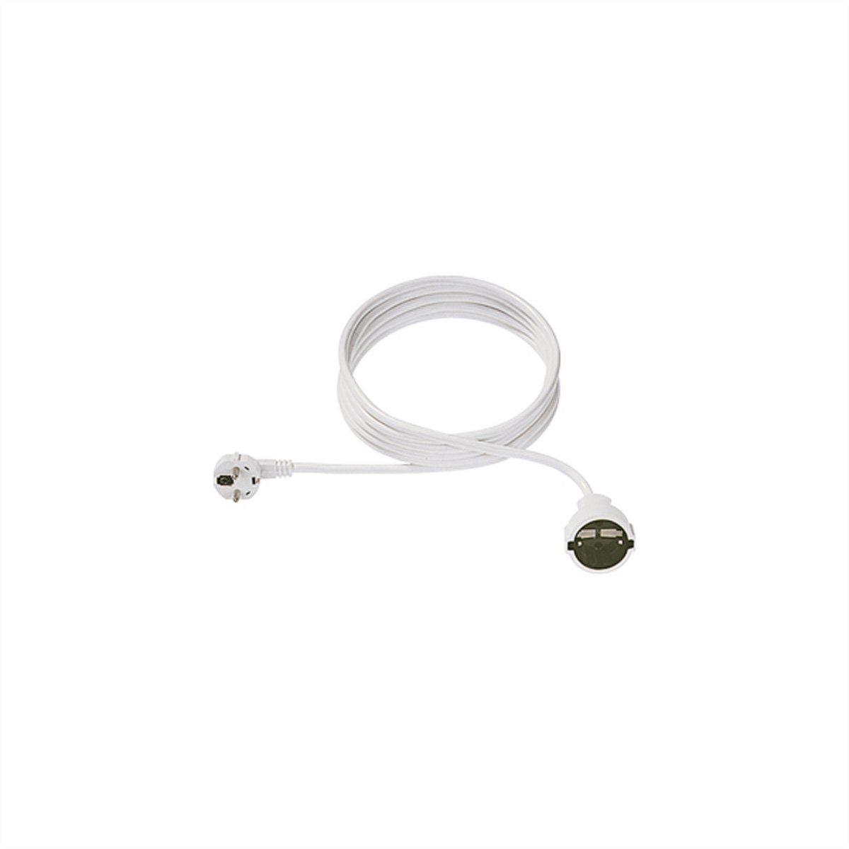 Bachmann Extension cable CEE 7/7 7/3 weiss 230V cm), (Stecker), (200.0 Männlich Stromkabel, Schutzkontakt CEE (Buchse) 2m Schutzkontakt, Weiblich Schutzkontakt