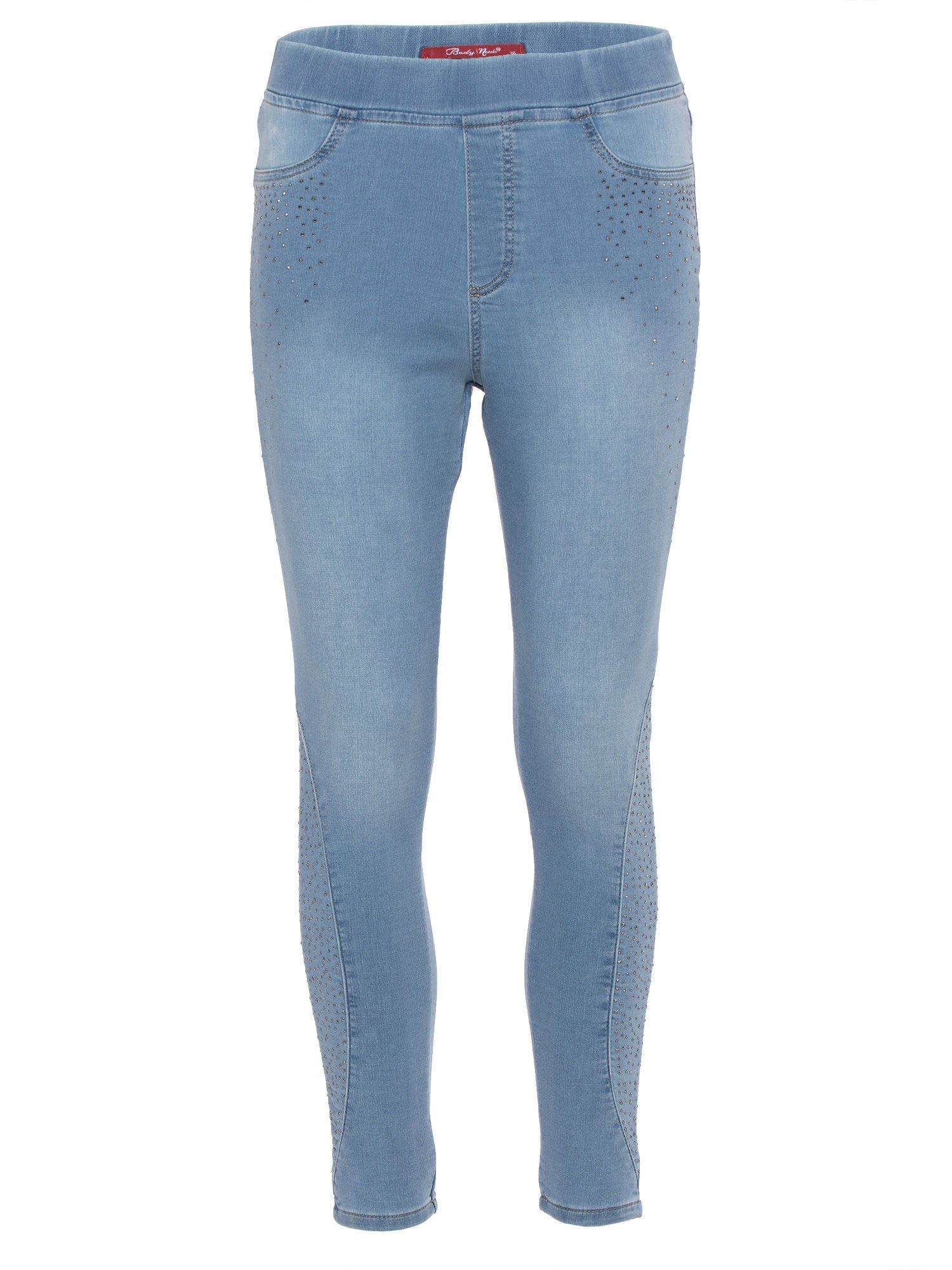 Body Needs Sweatjeans Jeggings figurbetont in Denim Optik