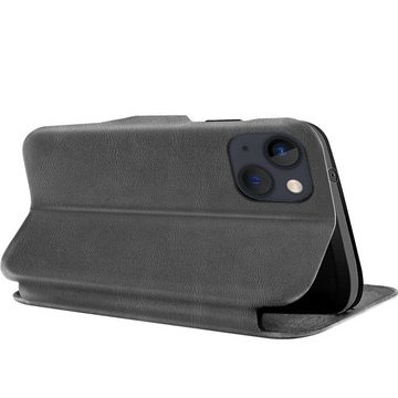 CoolGadget Handyhülle Business Premium Hülle Für iPhone 13 6,1 Zoll, Handy Tasche mit Kartenfach für Apple iPhone 13 Schutzhülle