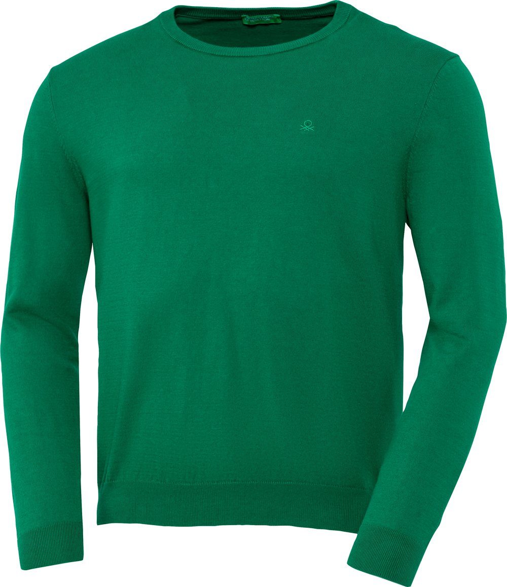 United Colors of Benetton Rundhalspullover aus hautsympathischem Feinstrick