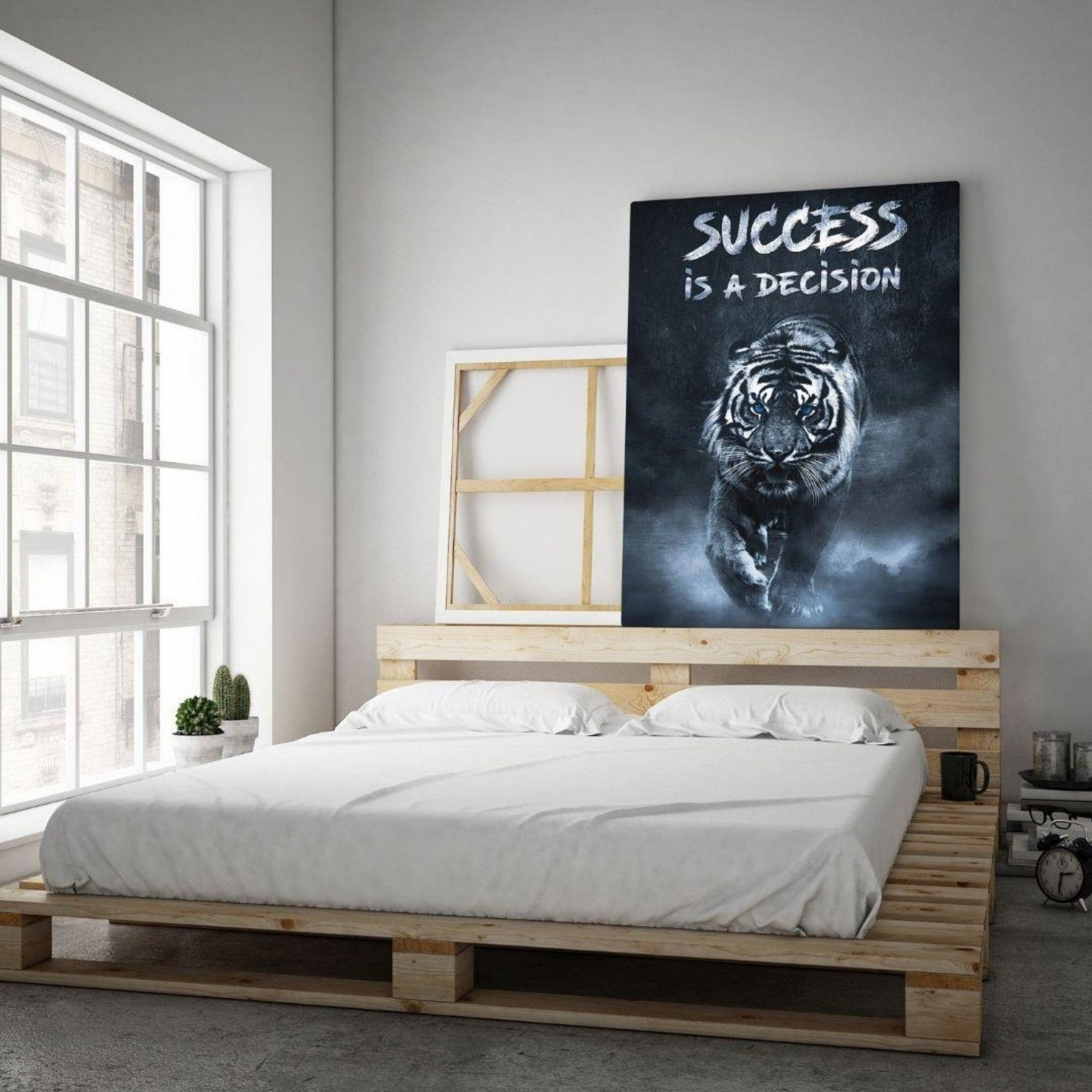 is Größen a in decision", Sharks Leinwandbild 7 unterschiedlichen verfügbar für "Success Leinwandbild Hustling Motivationsbild als Erfolg