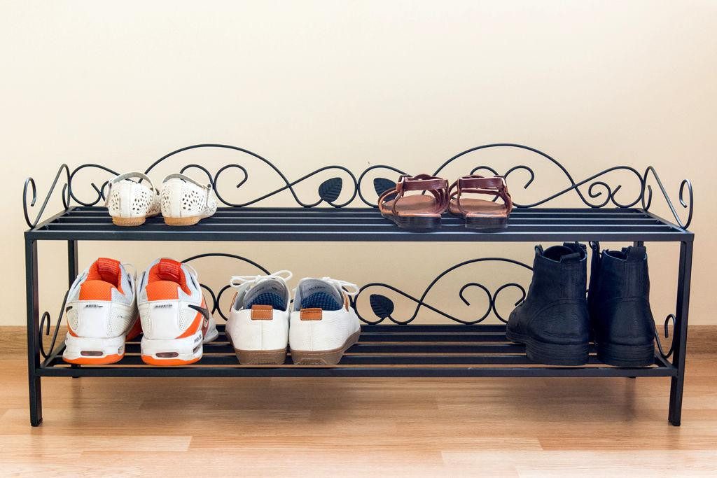 DanDiBo Schuhregal Mi-2 Regal 92 cm Schuhschrank 21236 Schuhablage Metall S günstig online kaufen