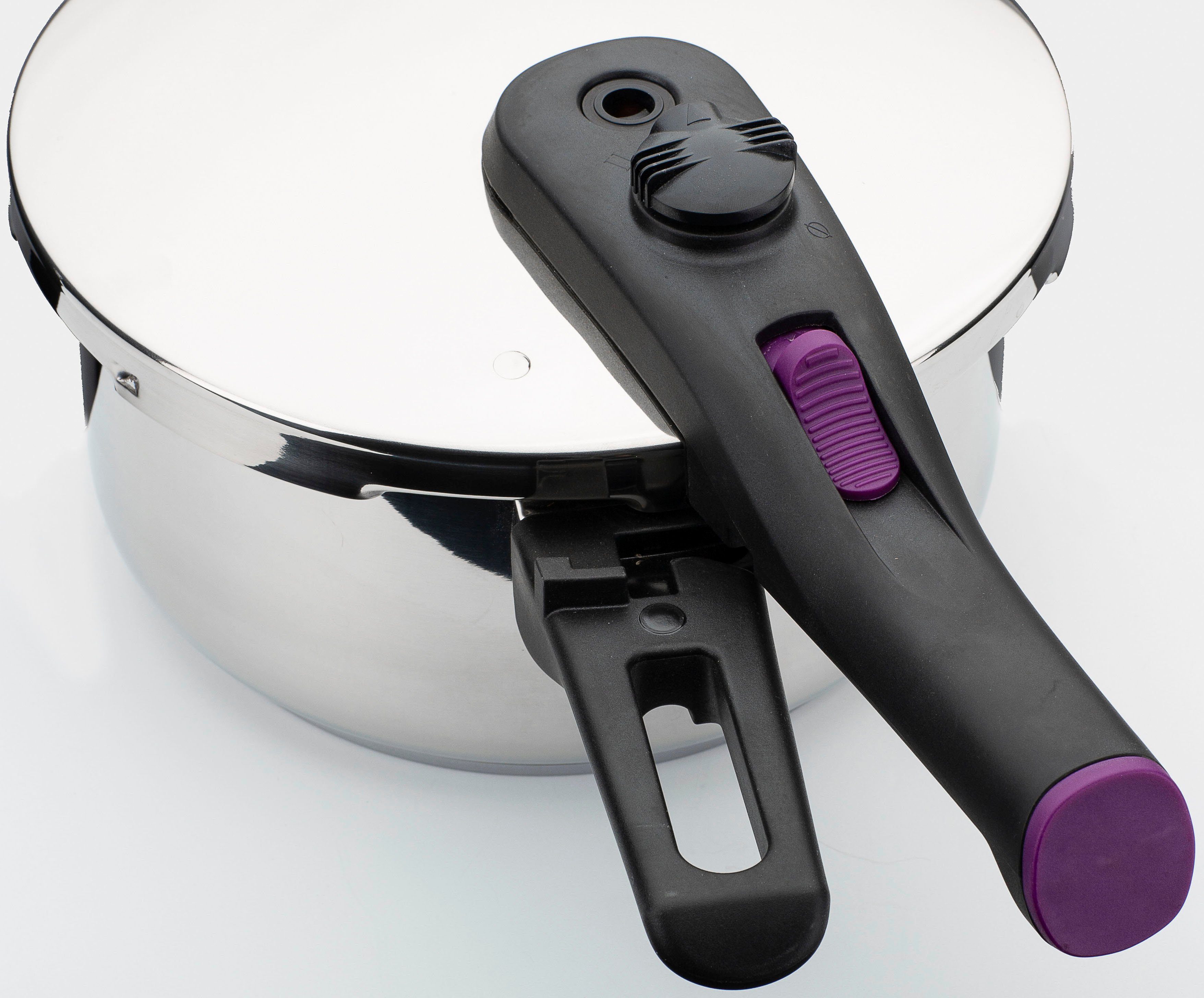 GSW Schnellkochtopf System RAPID, Edelstahl 18/8 (1-tlg), zwei Garstufen, Induktion, Ø 18 cm, Inh. 3,2 L (Randvoll)