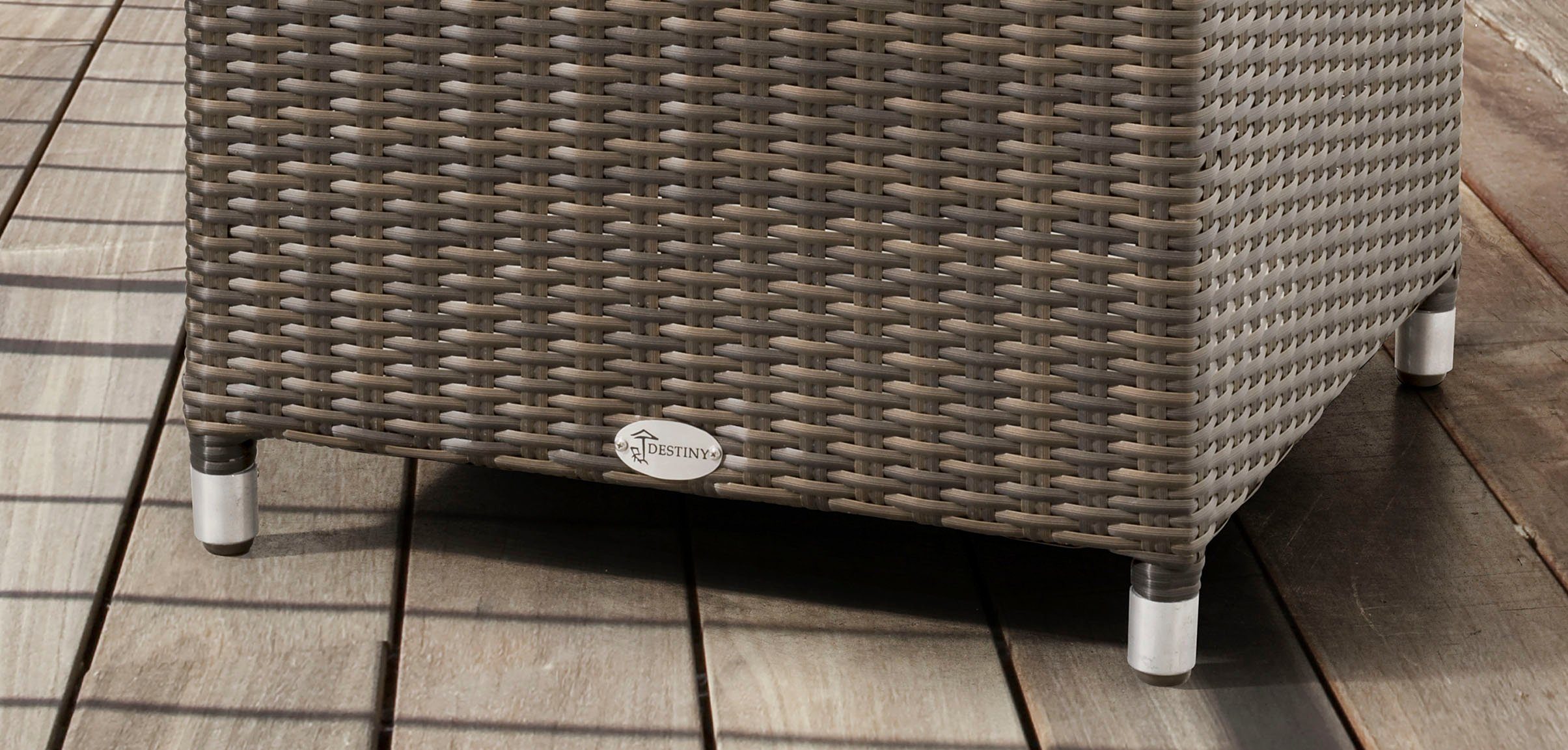 Destiny Beistelltisch AUCKLAND, Aluminium, Polyrattan