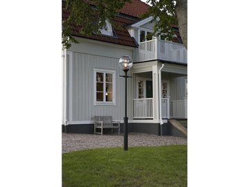 meineWunschleuchte LED Pollerleuchte, Dimmfunktion, LED wechselbar, warmweiß, Mastleuchte Garten-wegbeleuchtung, Straßenlaterne Schwarz, H: 240cm