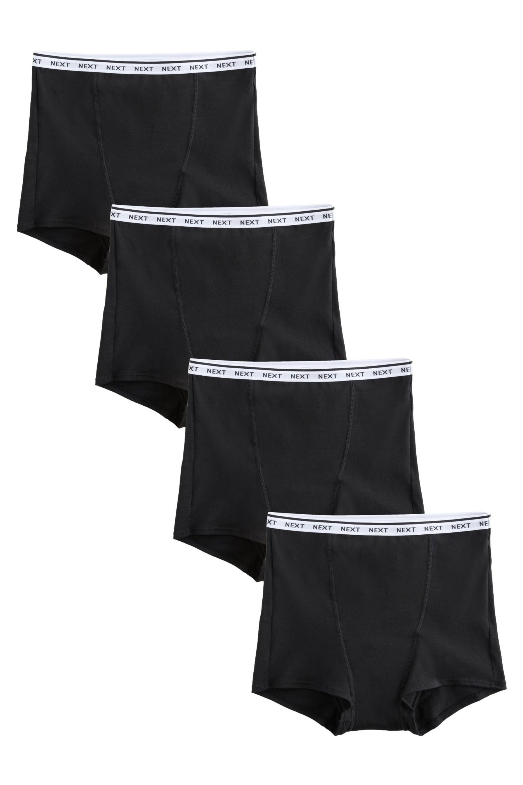 Schlüpfer 4 x Perioden-Boyshorts für starken Blutfluss