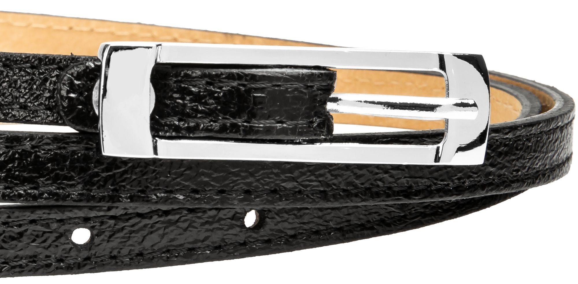 Caspar Taillengürtel GU296 schmaler Damen Ledergürtel günstig online kaufen