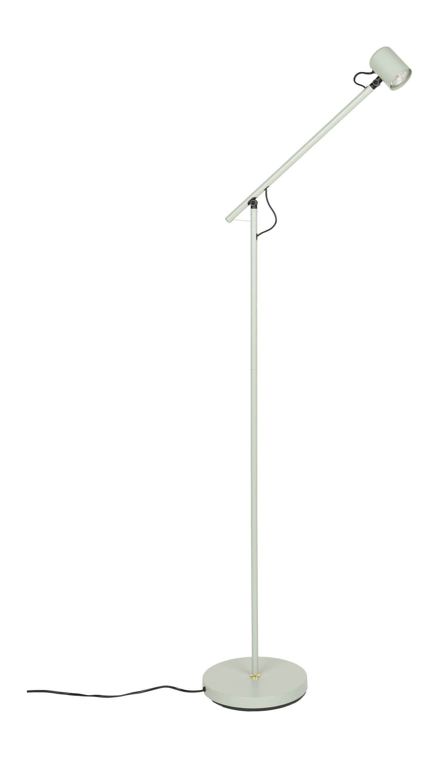 Trendmöbel24 Stehlampe Stehlampe Aero in Grün, höhenverstellbar mit Gestell aus Metall, ohne Leuchtmittel
