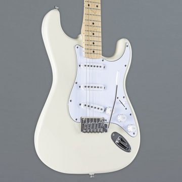Squier E-Gitarre, E-Gitarren, ST-Modelle, Affinity Series Stratocaster MN Olympic White - E-Gitarre