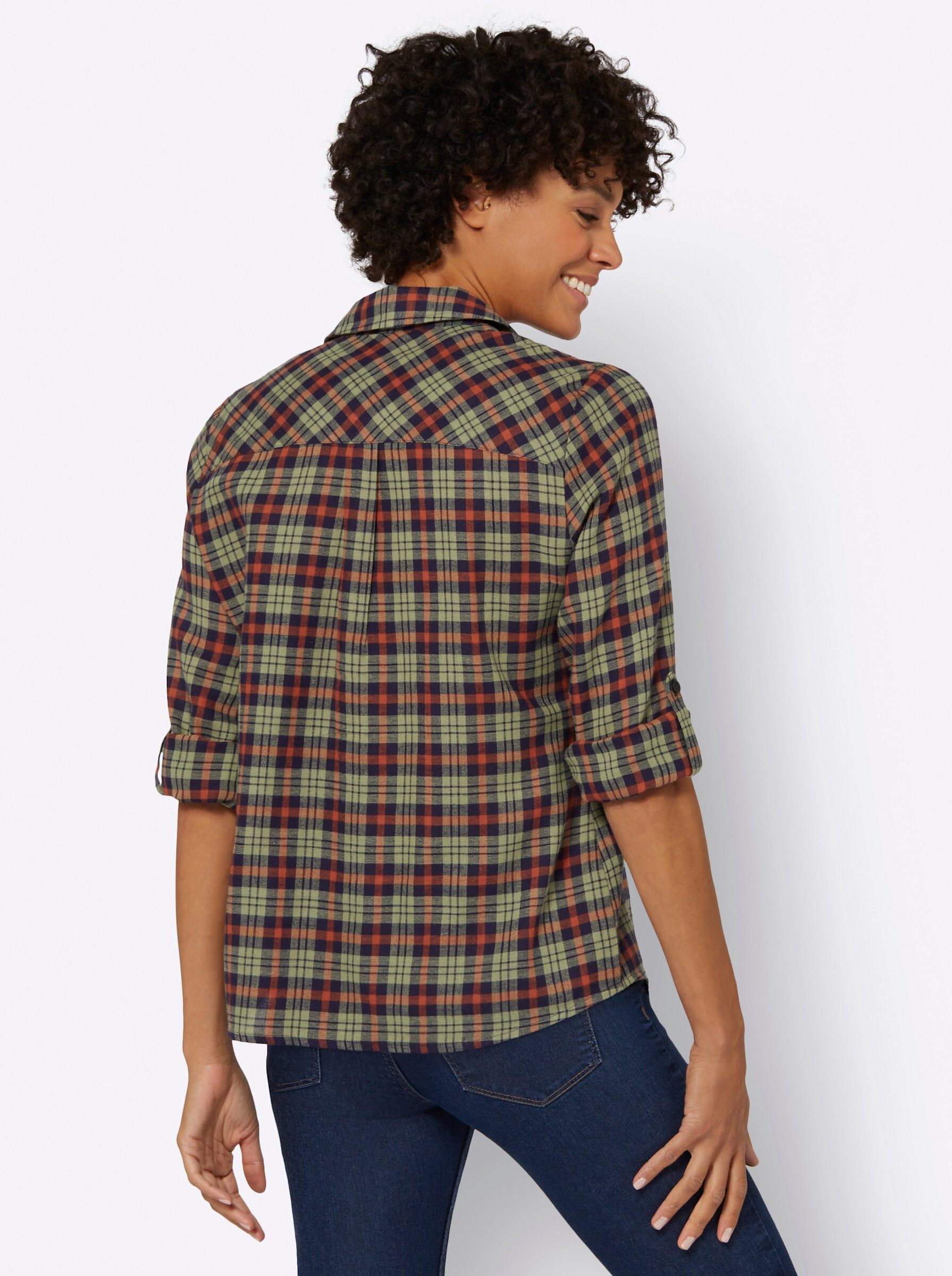 Witt Klassische Bluse Flanell-Bluse günstig online kaufen