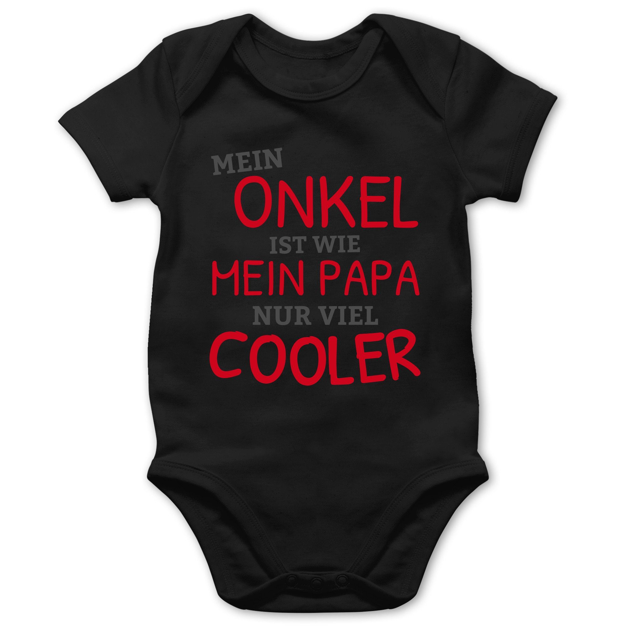 Shirtracer Shirtbody »Mein Onkel ist wie mein Papa nur cooler Baby