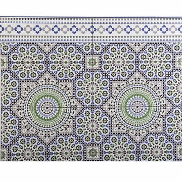 Casa Moro Wandfliese Marokkanische Wandfliesen Rami 50x25 cm glänzend 1qm, Mosaik Fliesen rechteckig für Bad Küche Flur, mir Endlos Muster