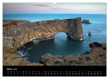 CALVENDO Wandkalender Island - Iceland (Premium, hochwertiger DIN A2 Wandkalender 2023, Kunstdruck in Hochglanz)