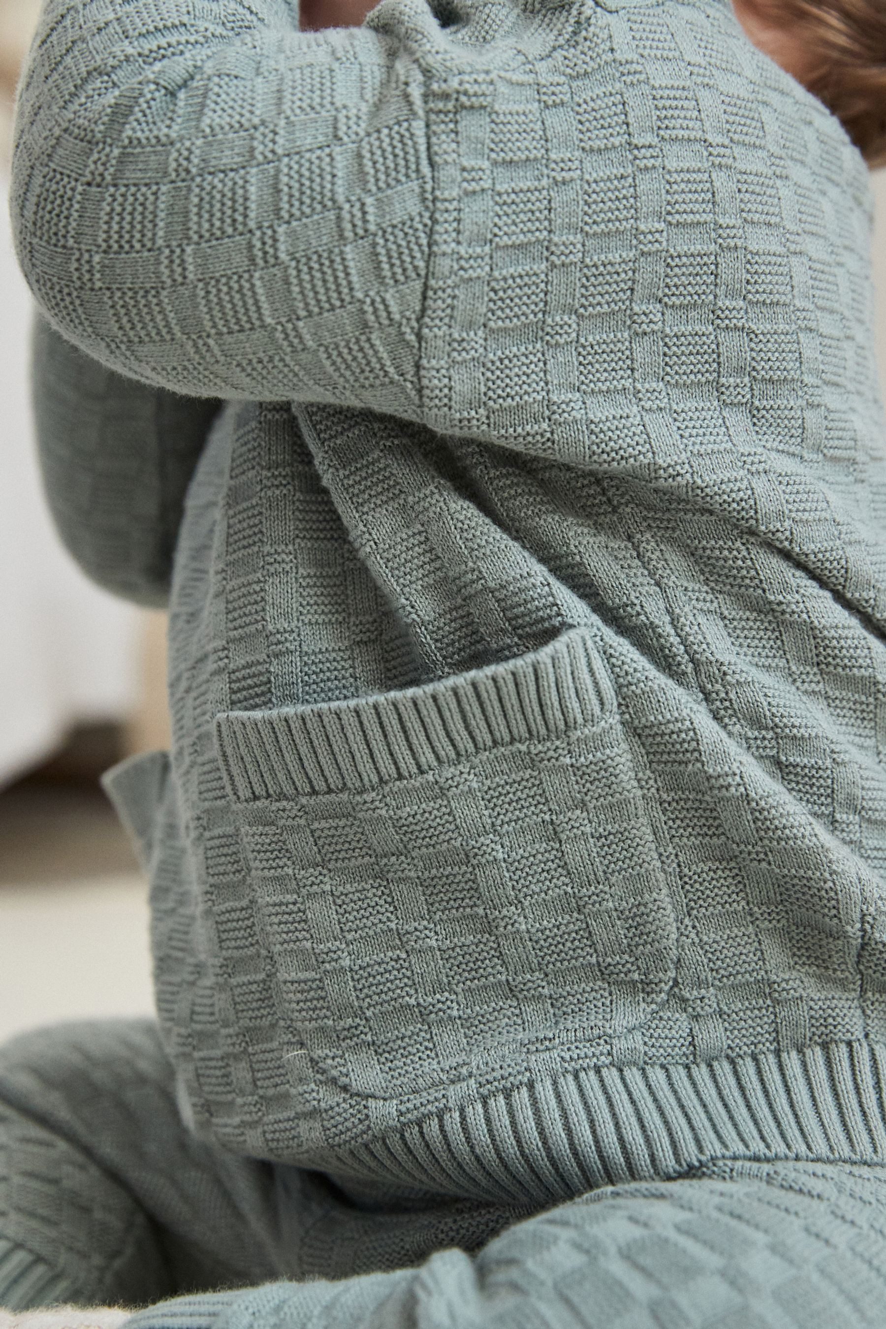 Next Strickpullover Baby Pullover und Leggings aus Strukturstrick (2-tlg)