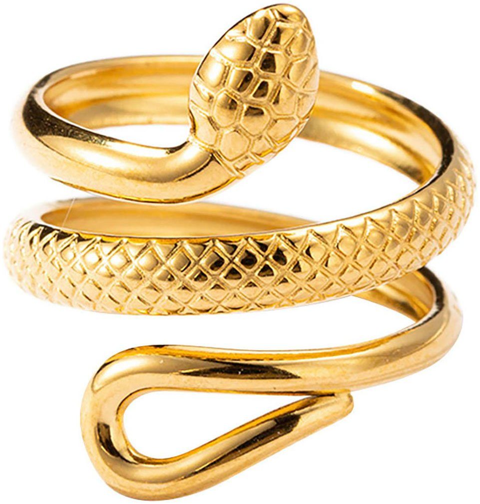 Firetti Fingerring Schmuck Geschenk Damenring Schlange, Made in Germany