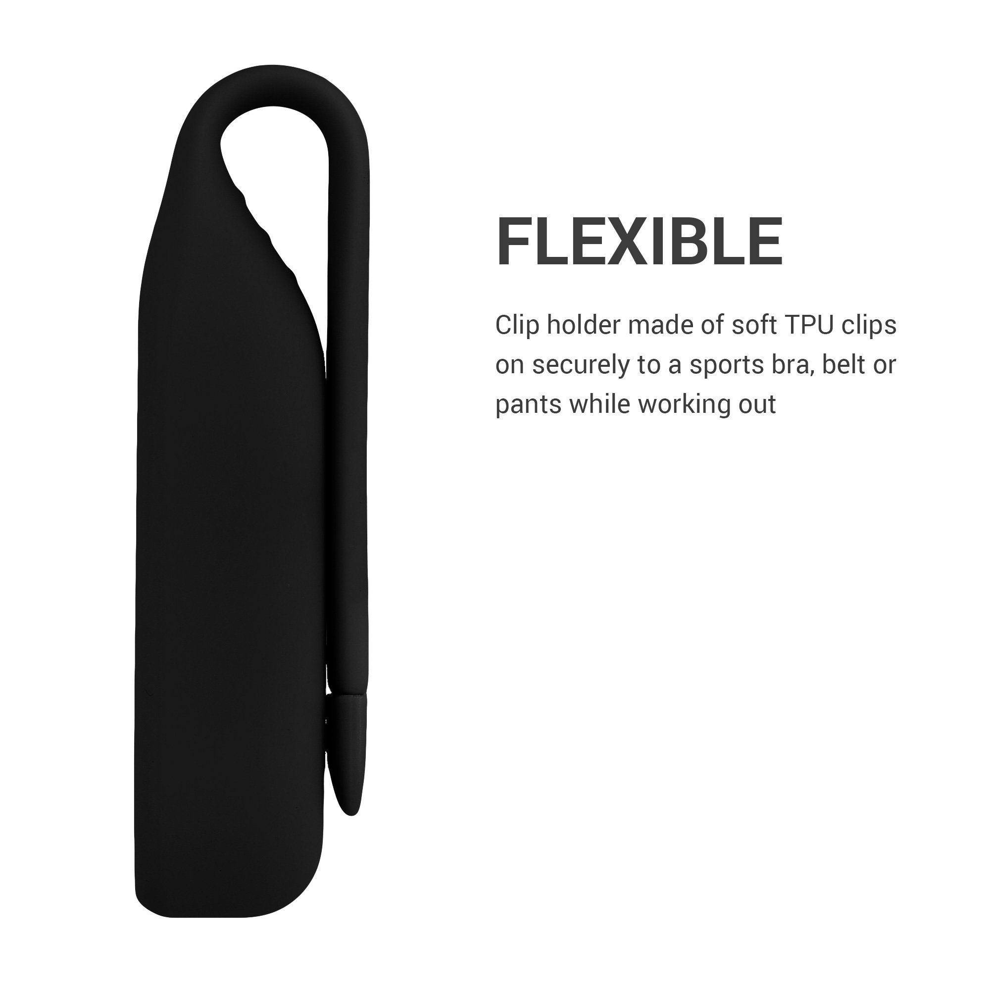 kwmobile Fitness-Tracker 2x Clip Halter für Xiaomi Mi Band 7 / 6 / 5 / 4 (2-tlg), Silikon Fitnesstracker Holder