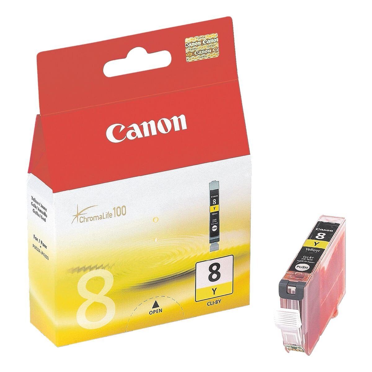 Canon CLI-8 Y Tintenpatrone (Original Druckerpatrone, gelb)