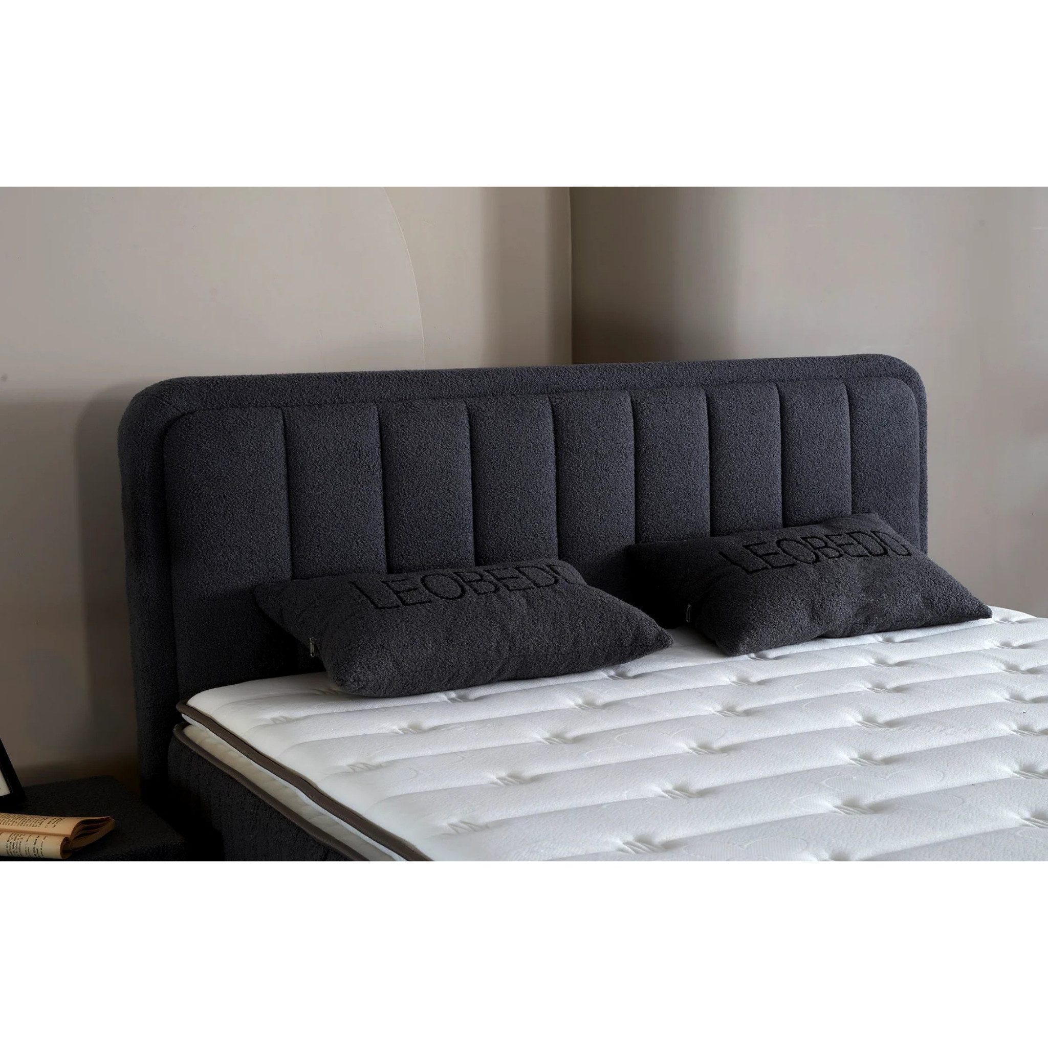 gowoll Boxspringbett LEO Bett Set Boxpringbett mit Matratze Stauraumbett Doppelbett (Boxbett Set, Boxbett Set), Polsterbett Kontinentalbett, dekorativem Kopfteil