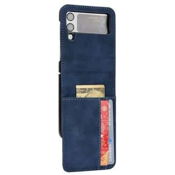 König Design Handyhülle Samsung Galaxy Z Flip3 5G, Schutzhülle Schutztasche Case Cover Etuis Wallet Klapptasche Bookstyle