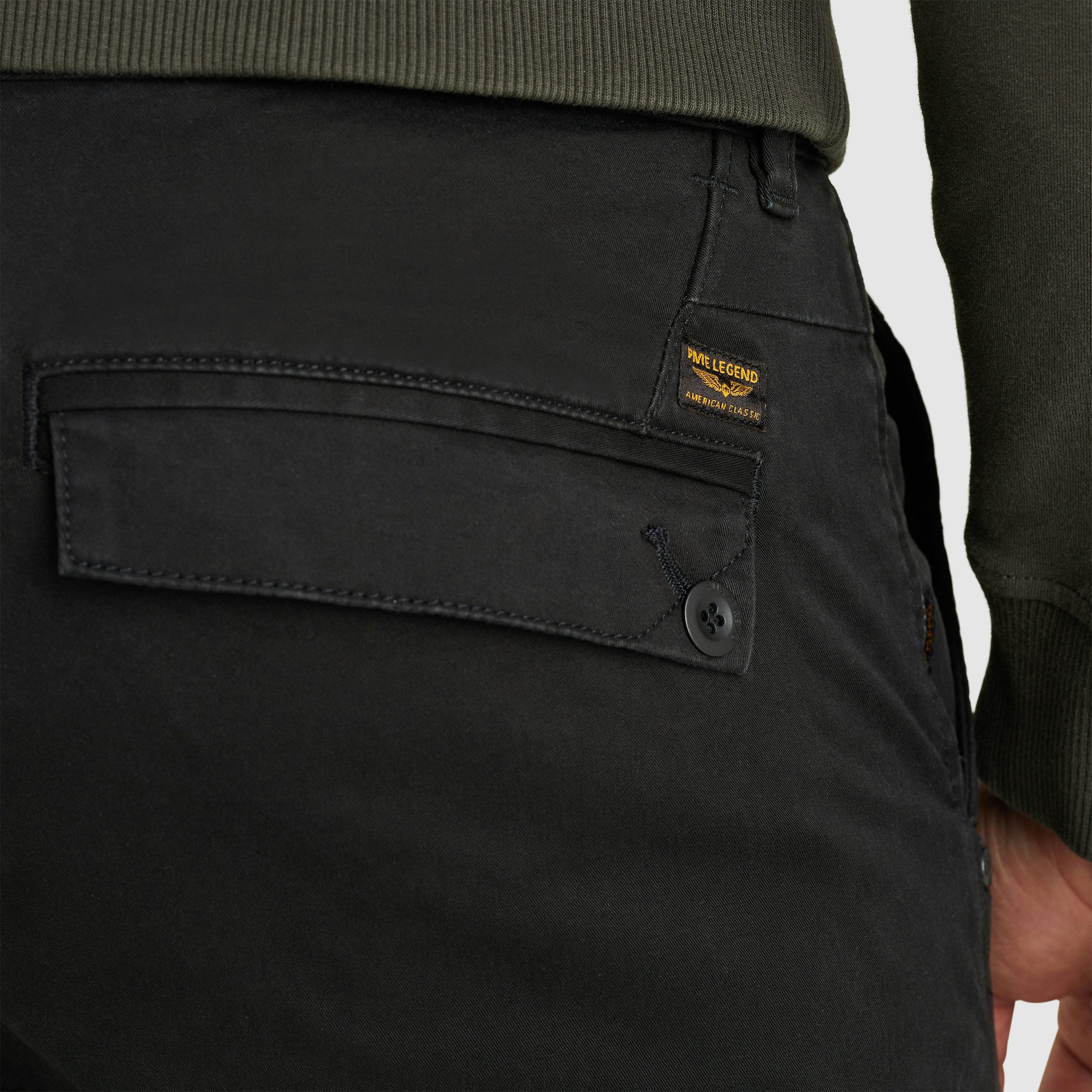 PME LEGEND Chinohose TWIN WASP CHINO LEFT HAND STRETCH TWILL mit Taschen