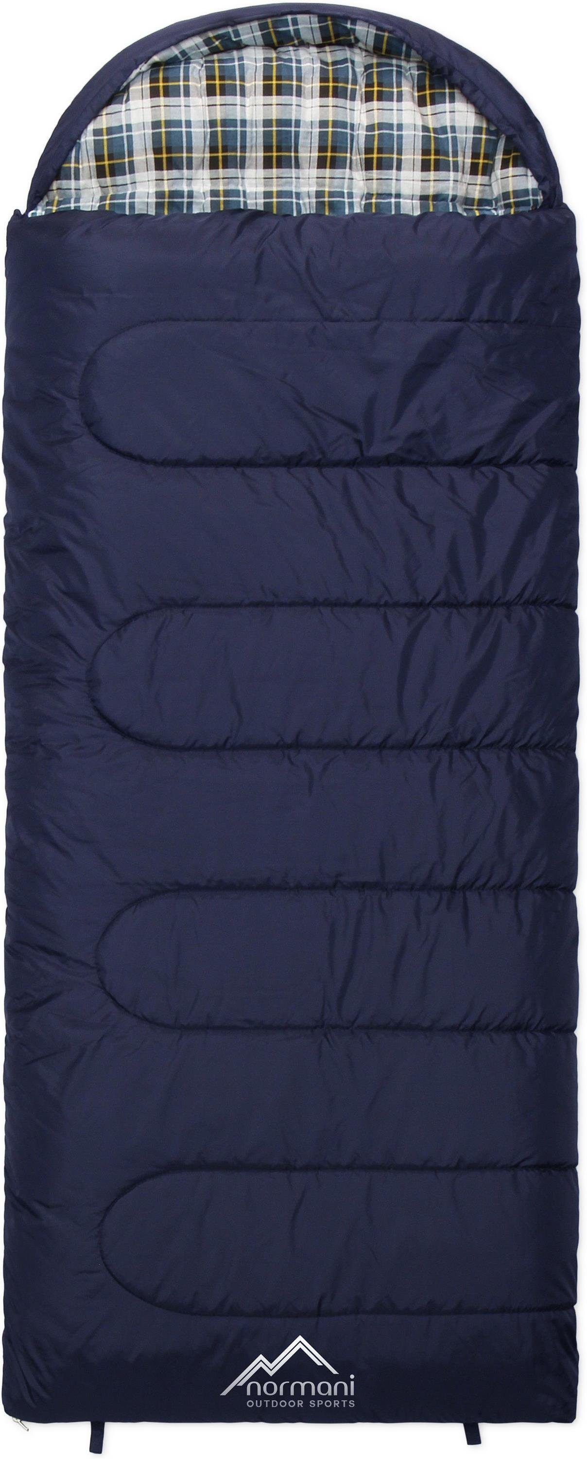 normani Deckenschlafsack Outdoor-Schlafsack Extrem 4-In-1 Antarctica, bis -40°C 500 + 250 g/m² Füllung – Bild 2 von 5