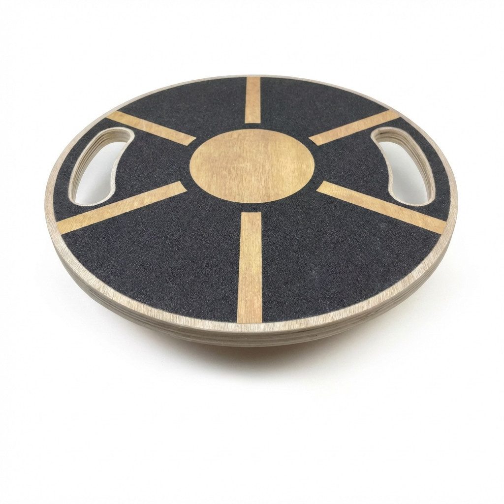 POPOLIC Balance Board Ständer Rutschfeste Balance-Platte aus Holz, für das Fitnesstraining