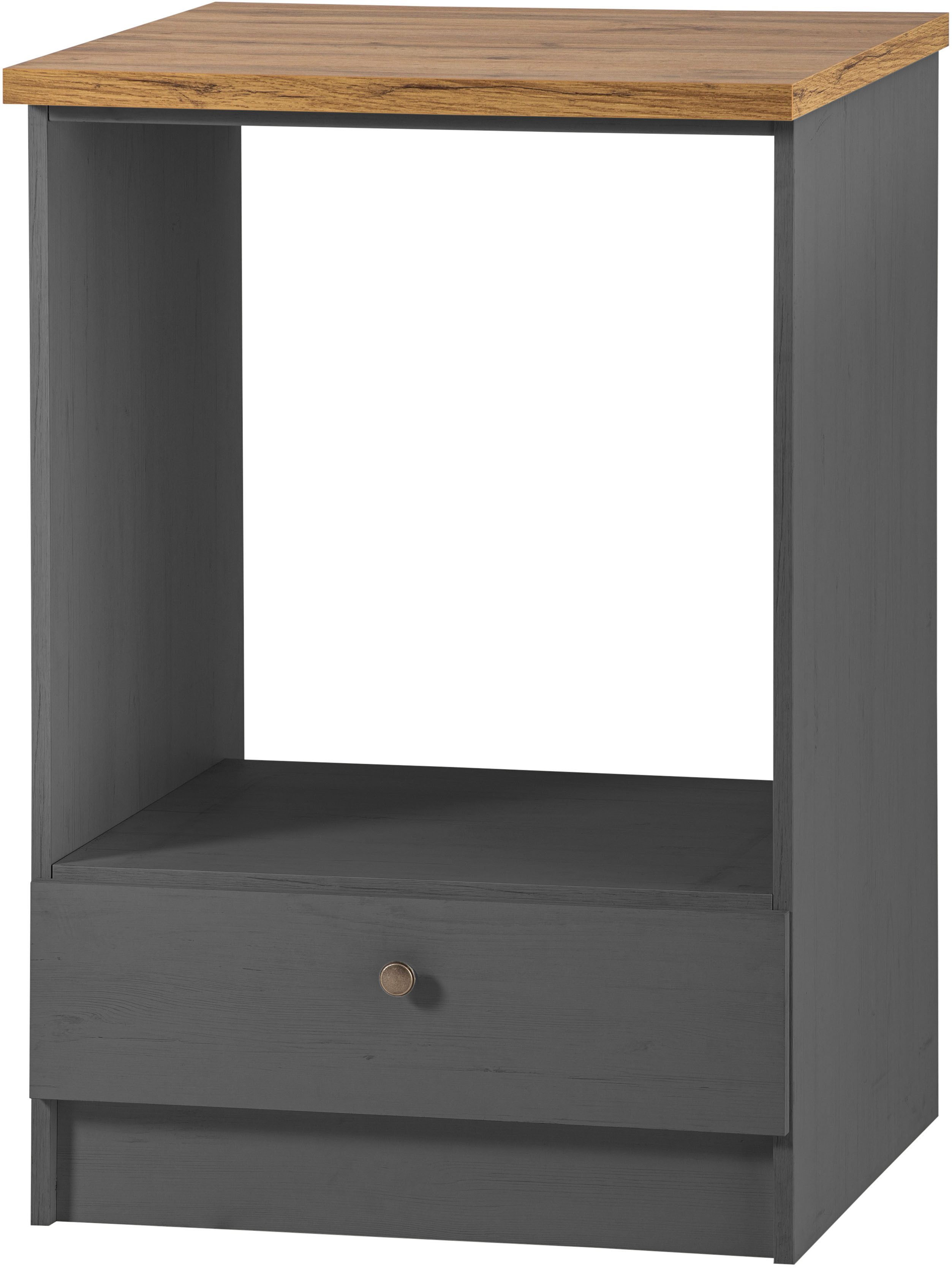 OTTO home Küchenzeile KS-Westminster, Pantryküche im Landhaus Stil, hochwertige Metallgriffe, (Set), Breite 257 cm, Kommode, Wandpaneel, Stauraumschrank, Herdumbau