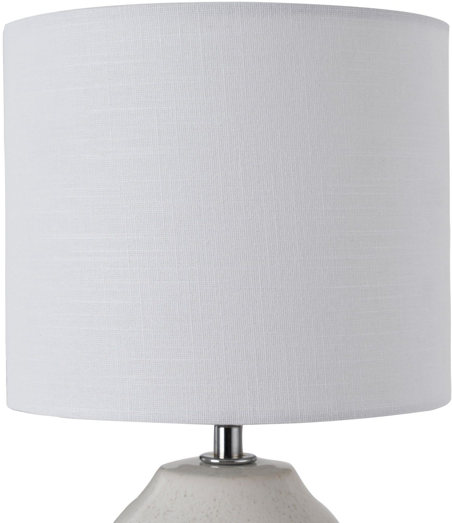 Pauleen LED Tischleuchte Sandy Glow, Leuchtmittel wechselbar, Warmweiß, E14, 3step dimmbar, Keramik, Stoffschirm Leuchtmittel inklusive