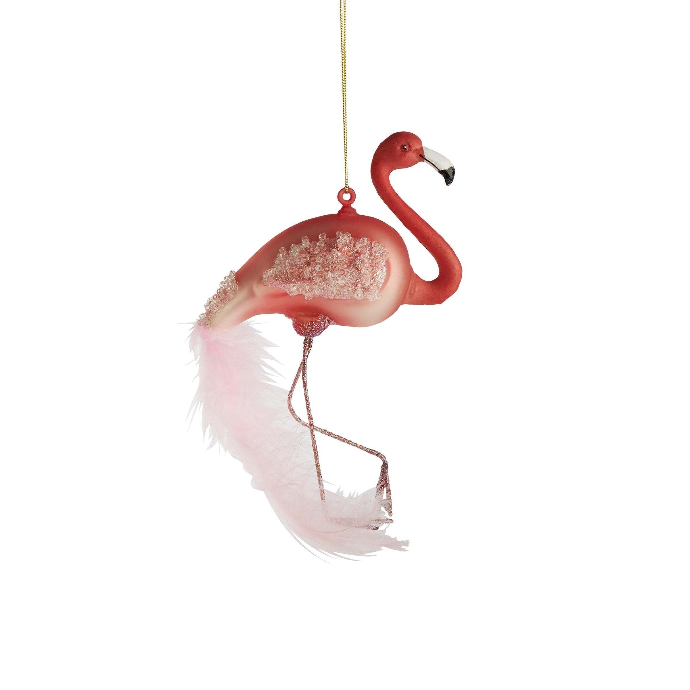 BUTLERS Anhänger Weihnachtsbaumkugel HANG ON Flamingo