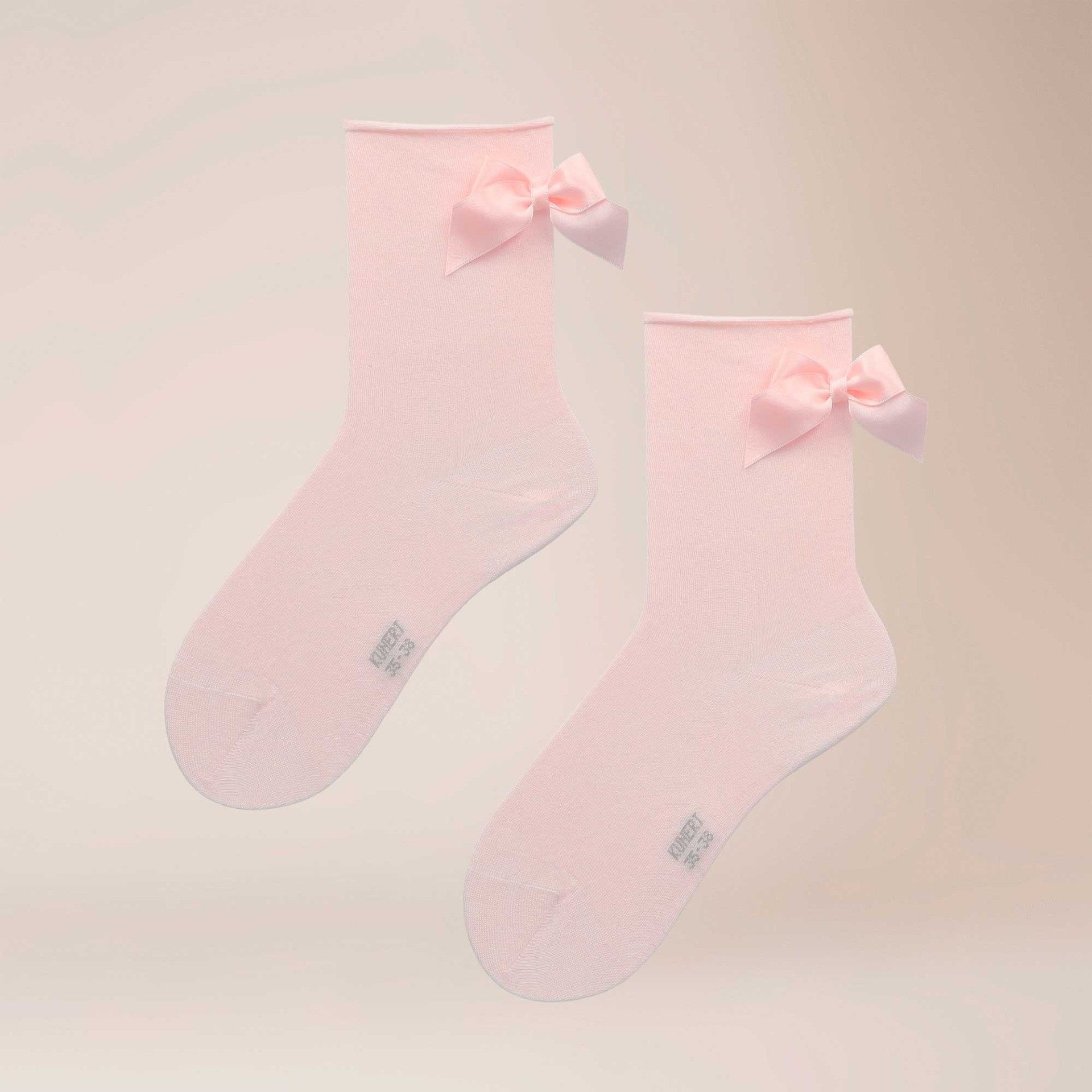 KUNERT Basicsocken Ribbon Love (1-Paar) Kurzsocken mit Schleife
