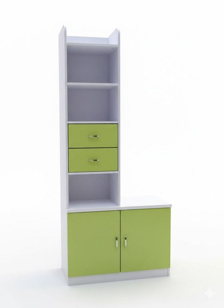 Xlmoebel Garderobenschrank Holzschrank für Büro und Kinderzimmer Kleiderschrank Sofort (Kommode) Hergestellt in Europa