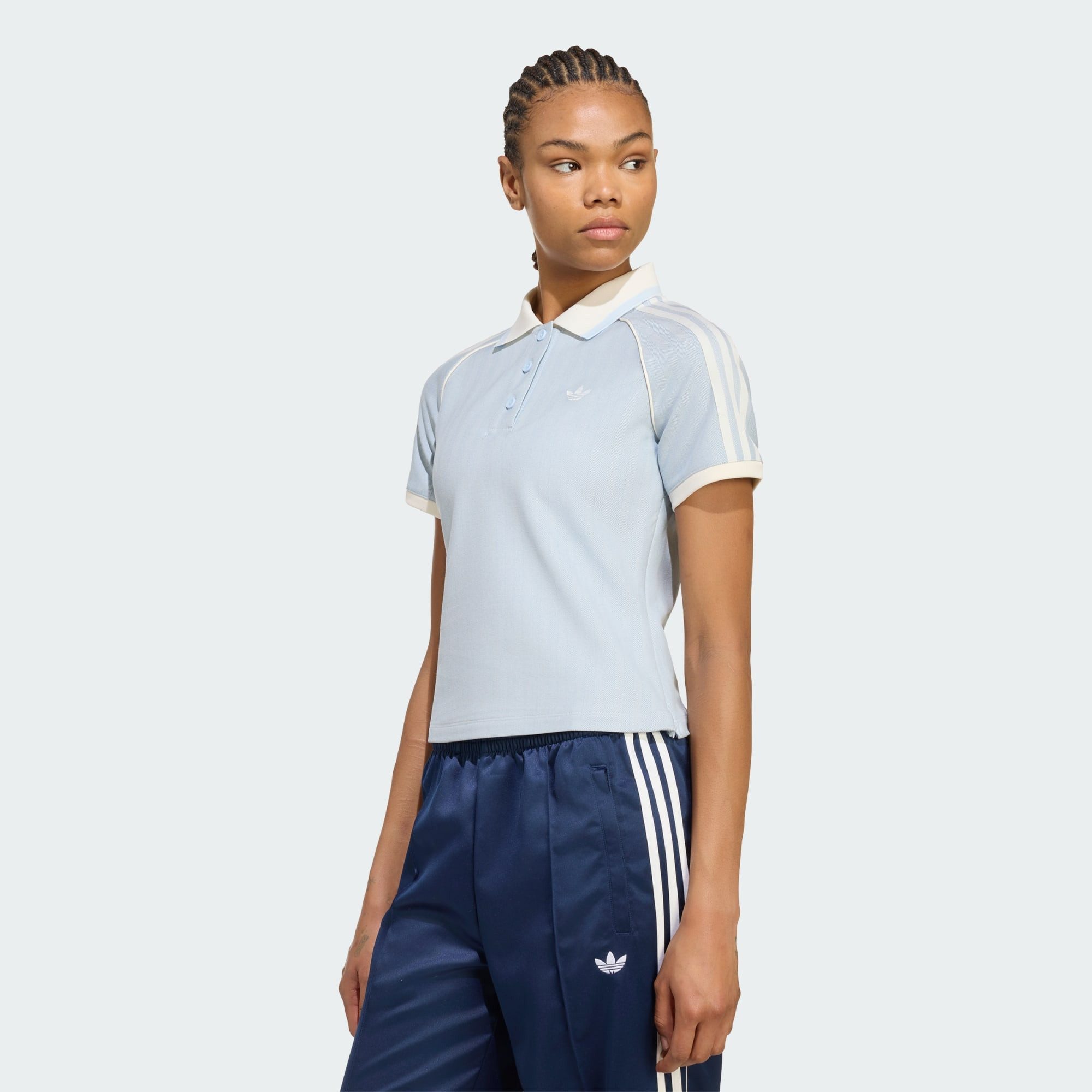 adidas Originals Poloshirt TWEED-POLOSHIRT (1-tlg)