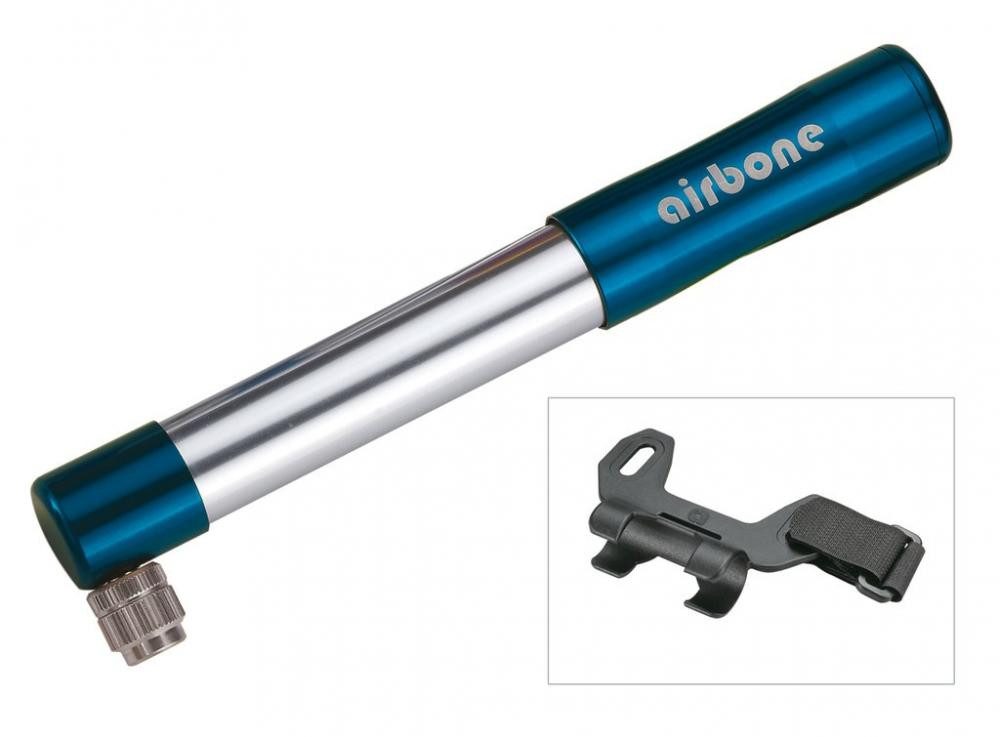Airbone Fahrradpumpe Airbone Minipumpe ZT-505 AV 185mm blau inkl Halter