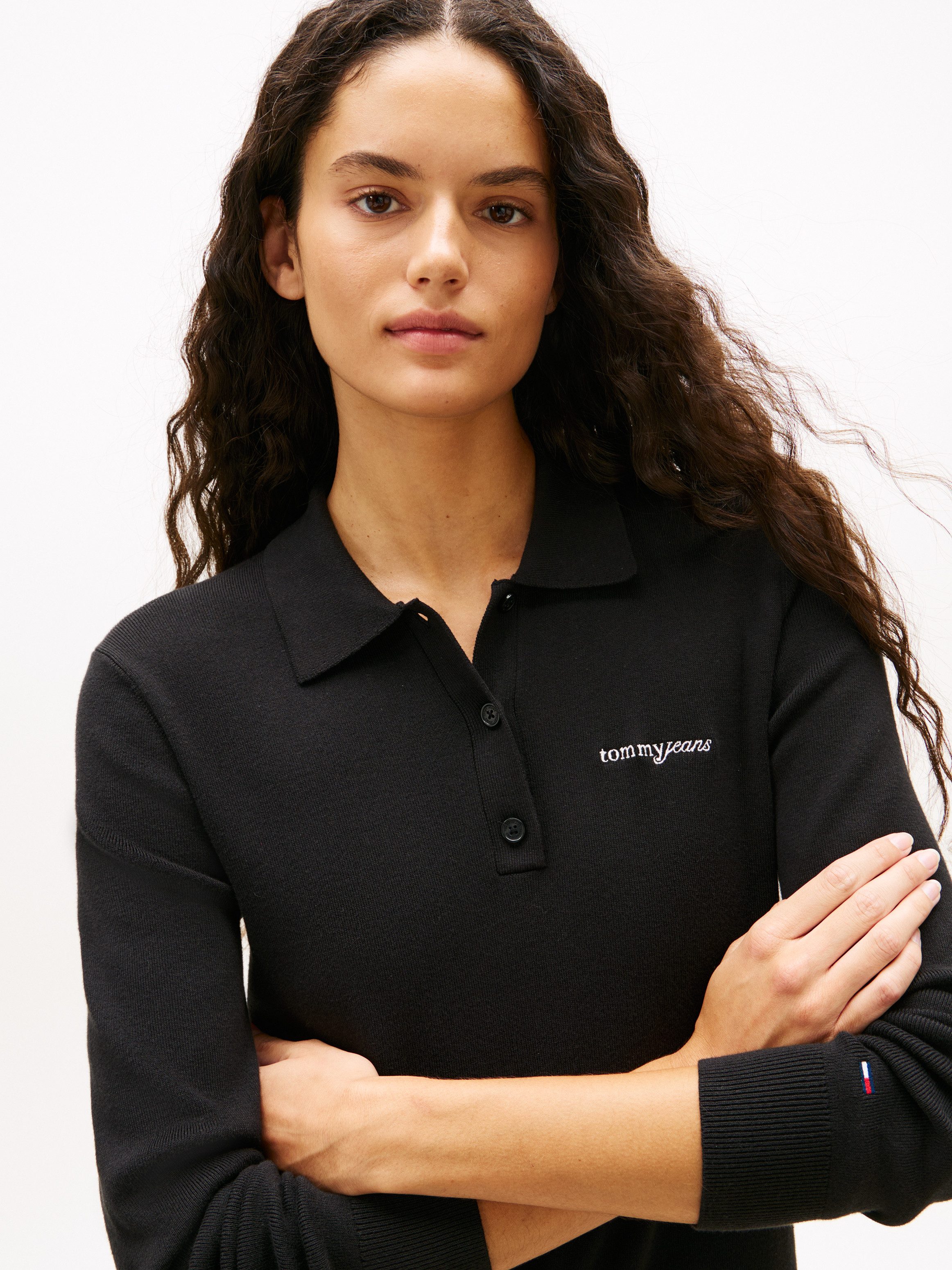 Tommy Jeans Sweatkleid TJW SCRIPT PLEATED SWEATER DRESS günstig online kaufen