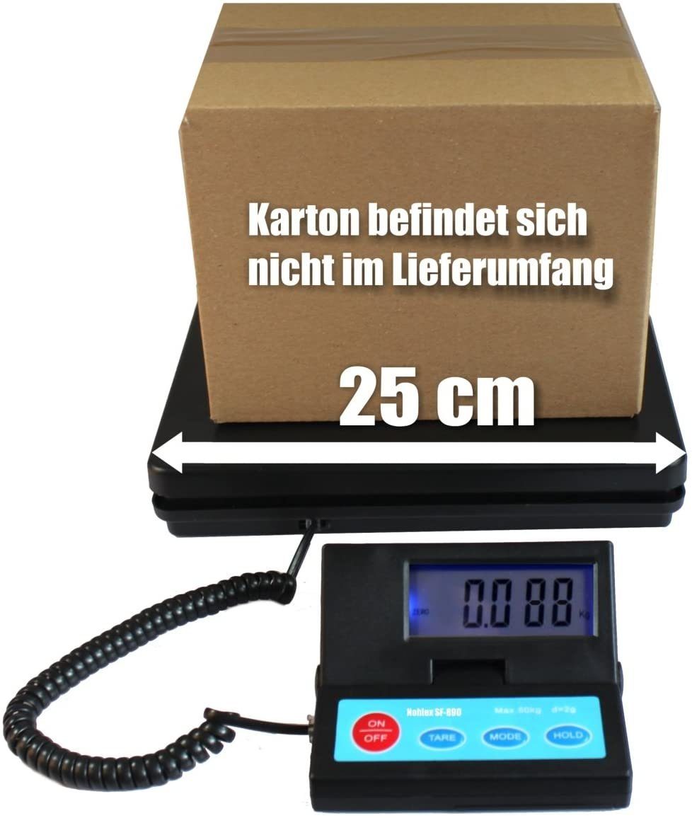50kg/2g Elektronische Plattformwaage - Robuste Tischwaage Für Pakete, Briefe & Mehr