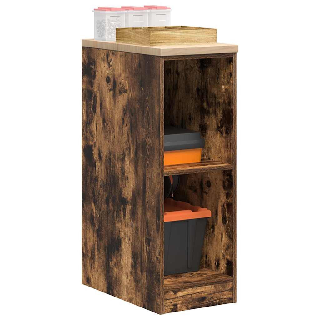 vidaXL Aktenschrank 30 x 51 x 85 cm Aktenschrank aus Kiefernholz mit 2 Ablagefächern für G
