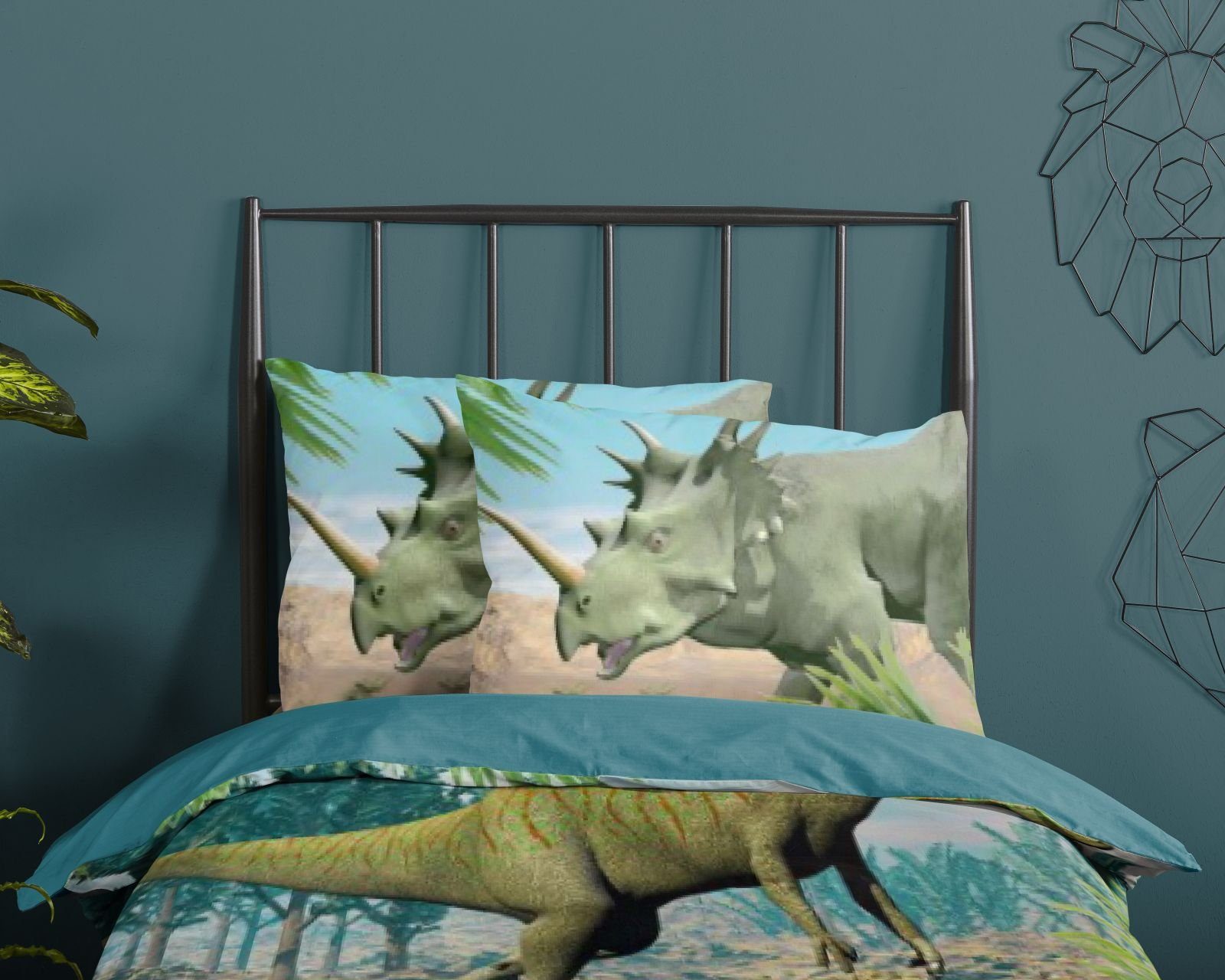 soma Bettwäsche kinderbettwäsche dinosaurier 135x200 80x80cm günstig online kaufen