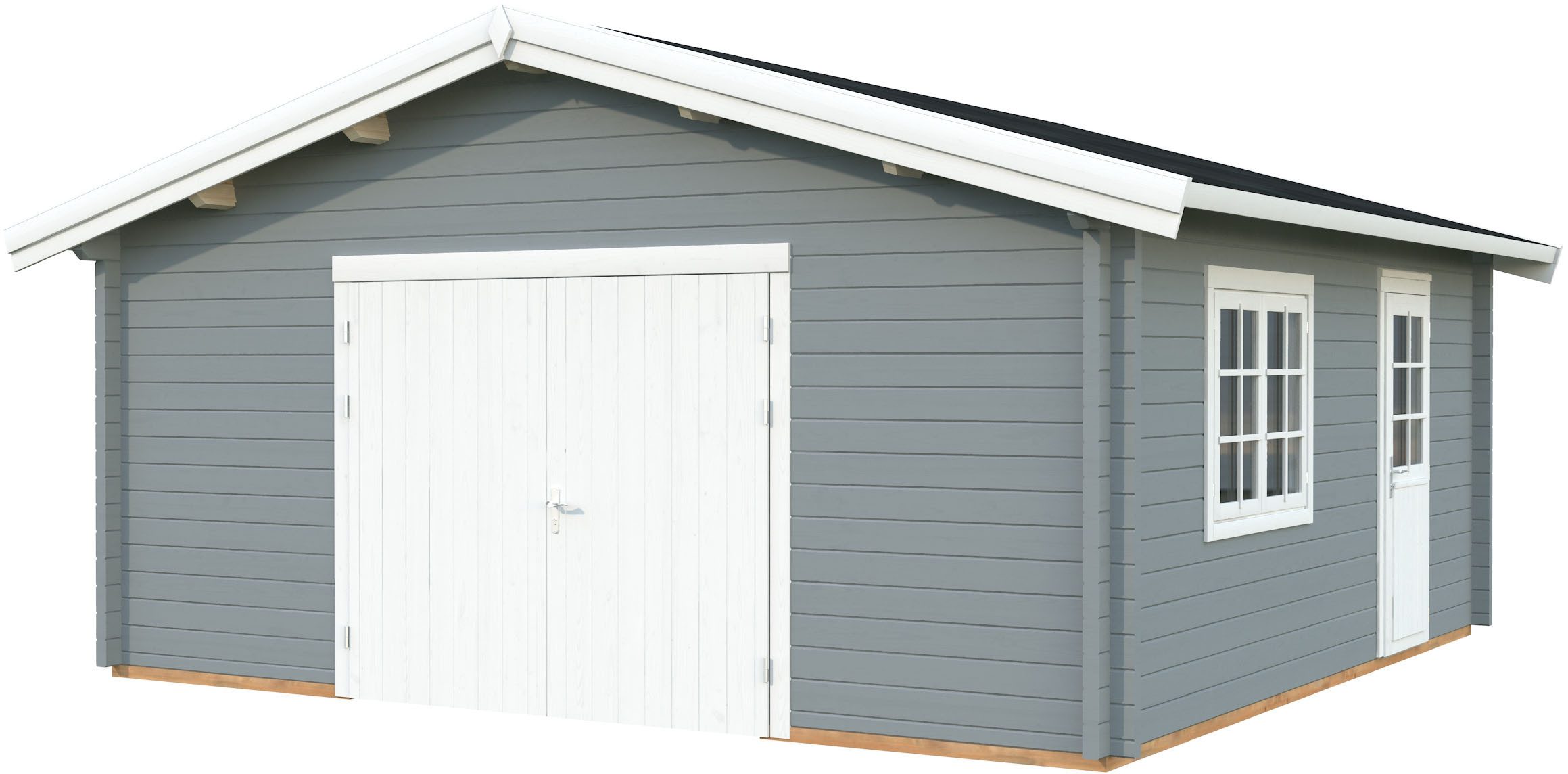 Palmako Garage Roger, mit Holztor, BxTxH: 622x596x312 cm