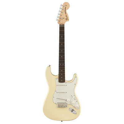 Fender E-Gitarre, Albert Hammond Jr. Stratocaster Olympic White - E-Gitarre